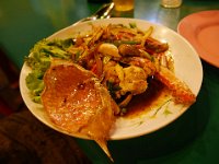 Un plat de crabe