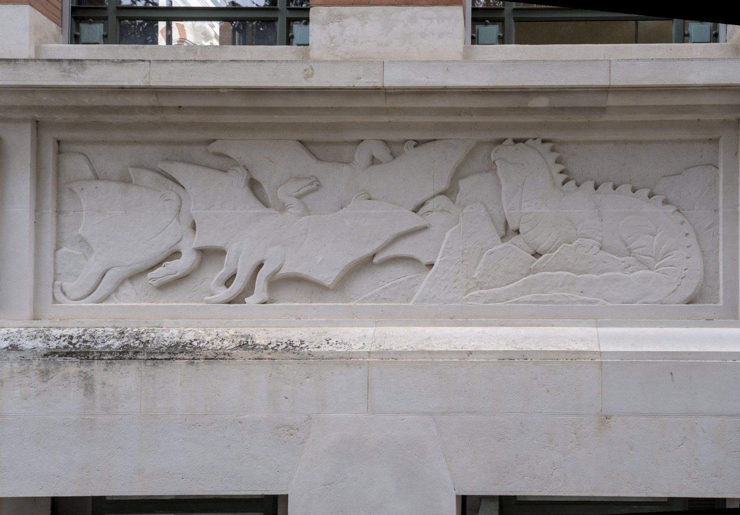 Bibliothèque d'Etude et du Patrimoine - Fresque de Sylvestre Clerc