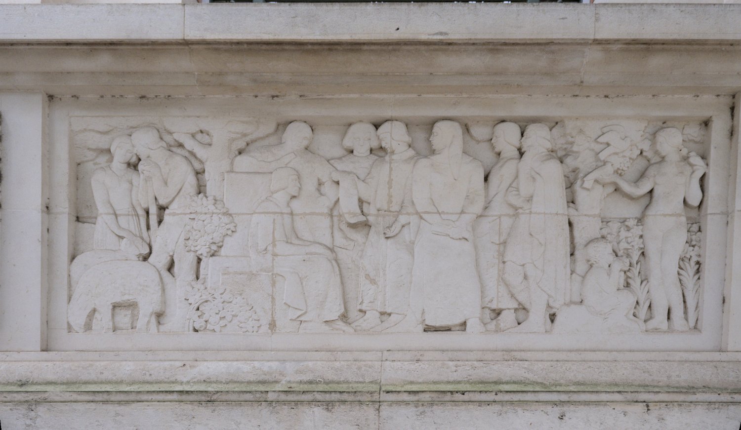 Bibliothèque d'Etude et du Patrimoine - Fresque de Sylvestre Clerc